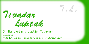 tivadar luptak business card