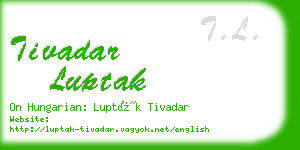 tivadar luptak business card